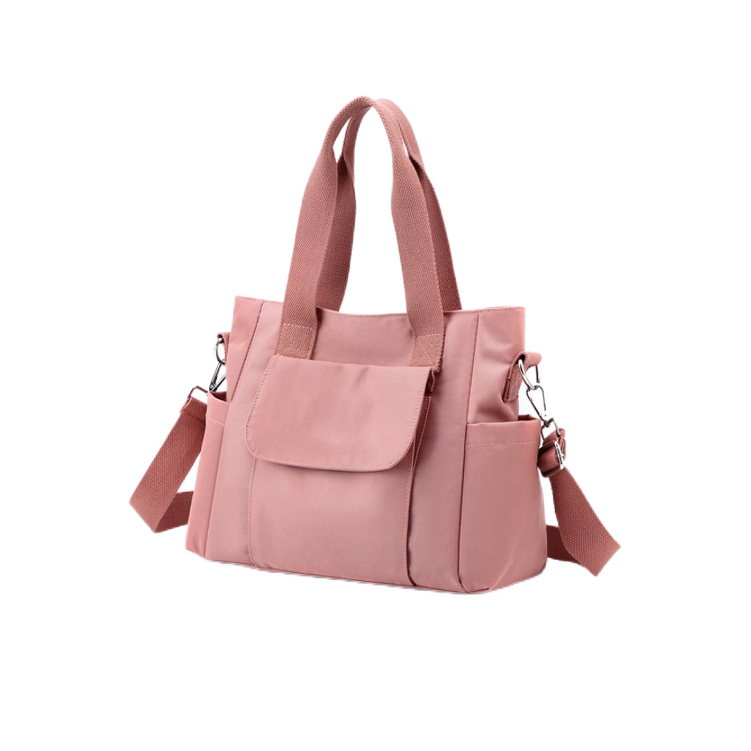 Large Capacity Nylon Handbag, custom tote bag with logo imprint 2