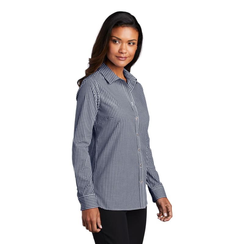 Port Authority Ladies Broadcloth Gingham Easy Care Shirt 14