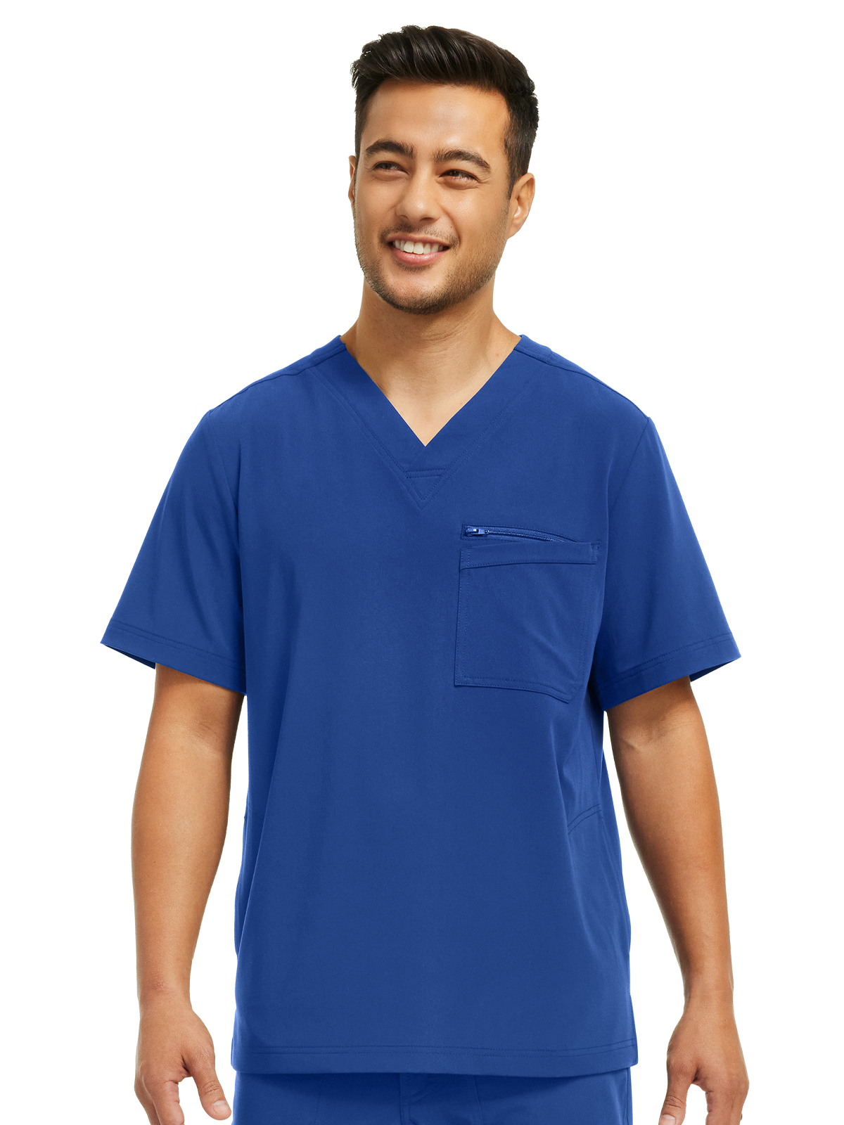 White Cross - CRFT - Men's Four-Pocket V-Neck Top