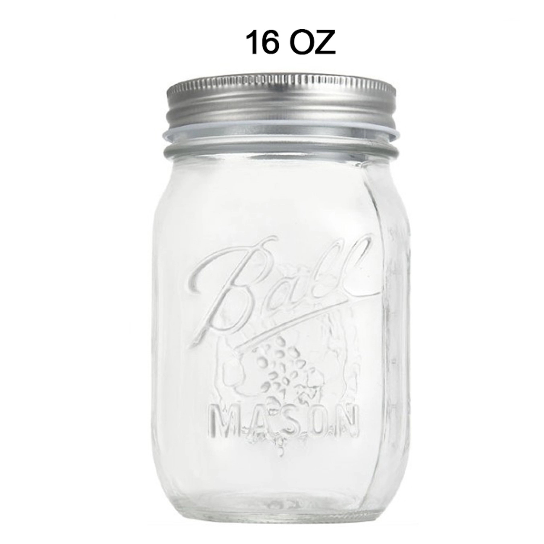 16oz Mason Jars with Lid 1