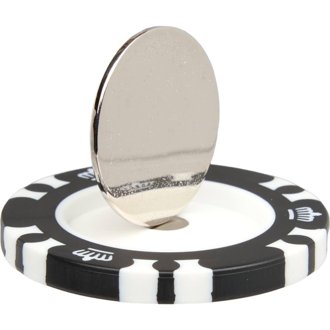 Recycled Poker Chip w/ Metal Ballmarker 48