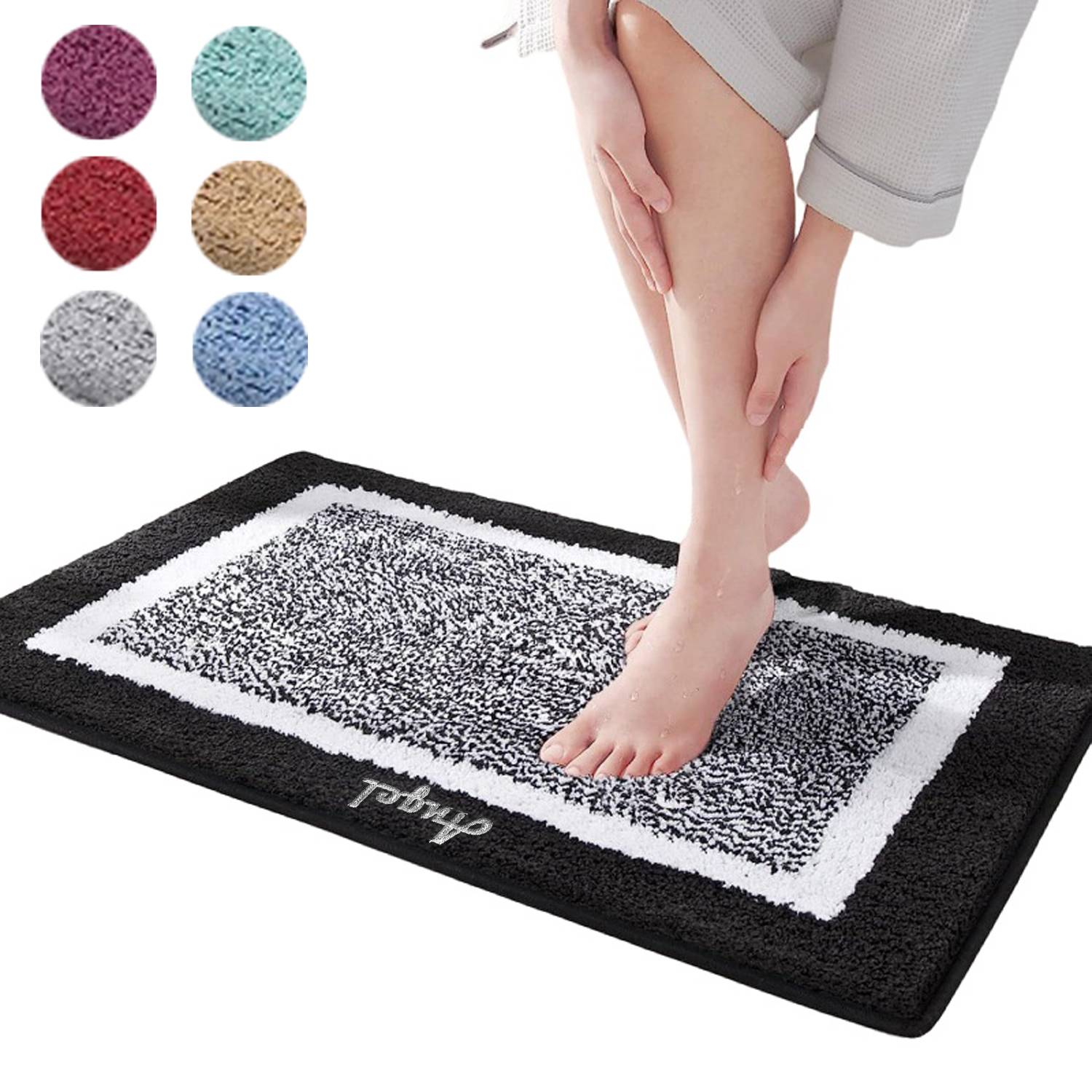 Soft Absorbent Non-Slip Bathroom Mat 9