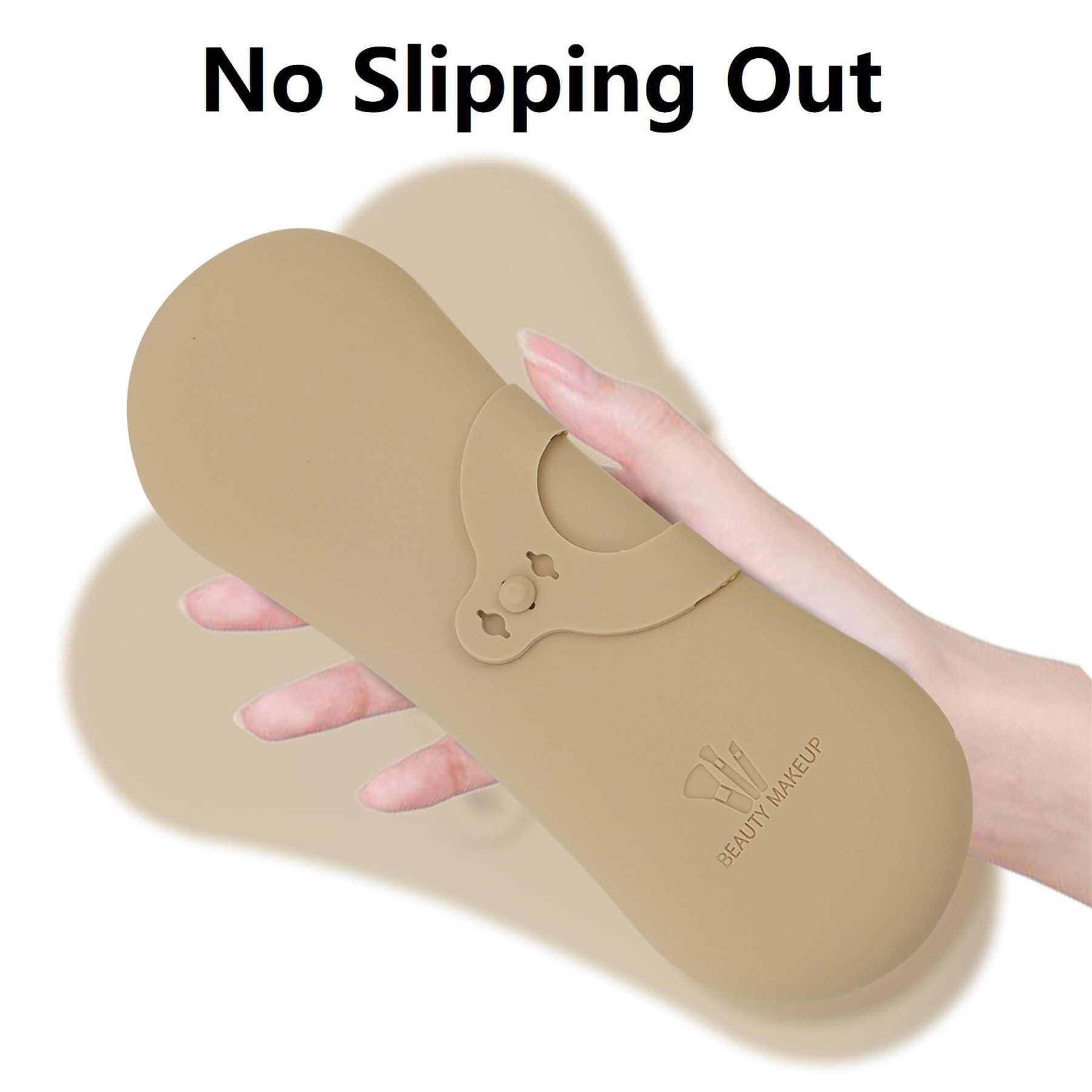 Large Capacity Travel Silicone Cosmetic Brush Bag Organizer 3