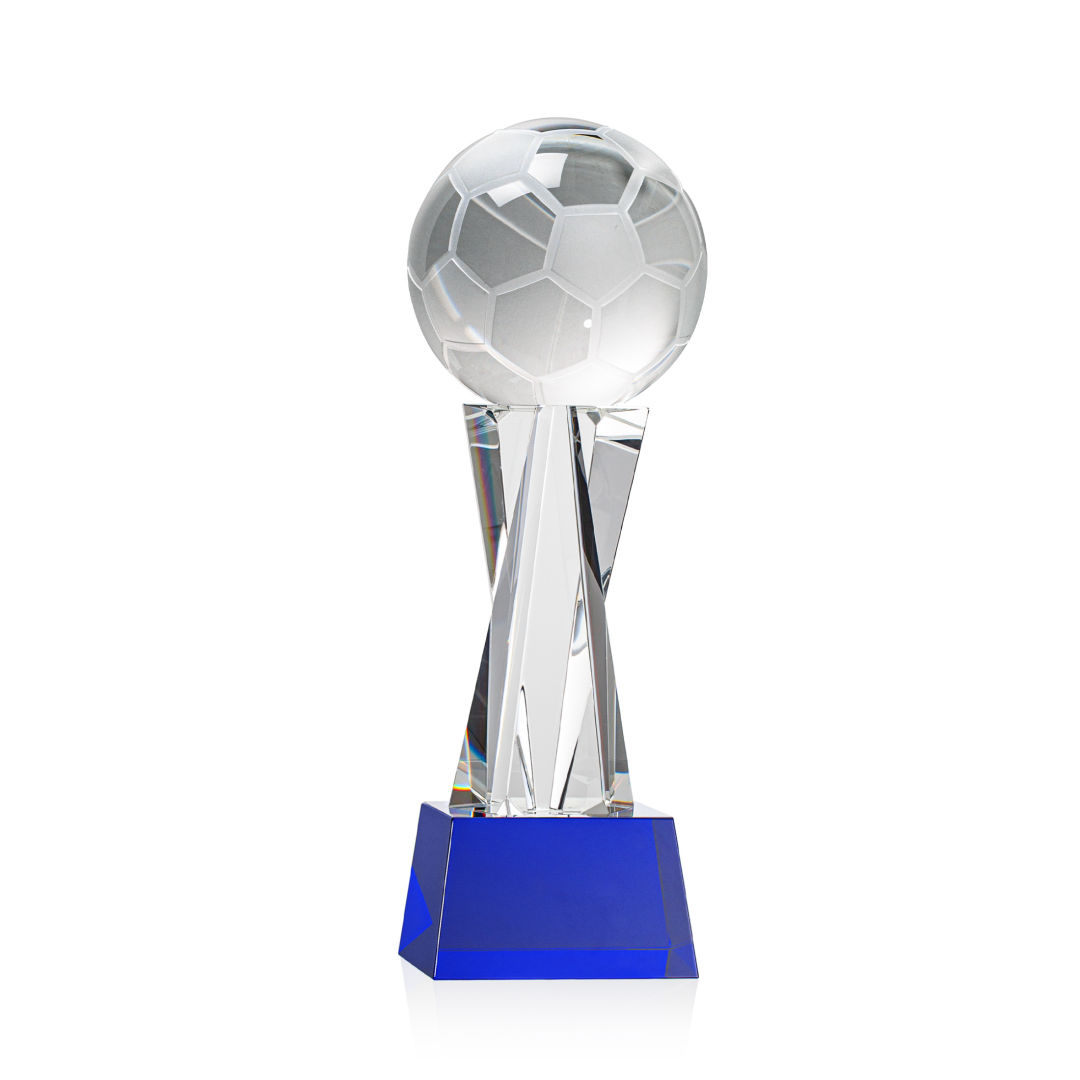 Soccer Ball Award on Grafton Base - Blue 9