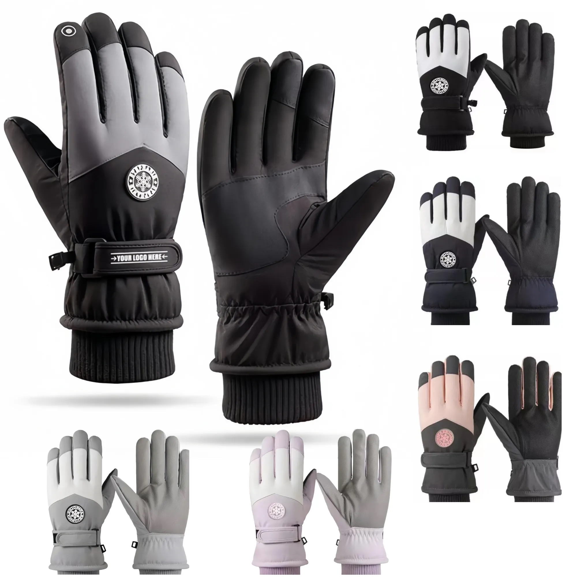 Touchscreen Winter Warm Skiing Gloves