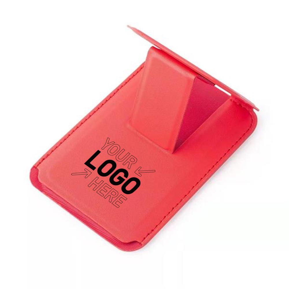 Magnetic Leather Wallet Cards Holder Stand with Kickstand 3