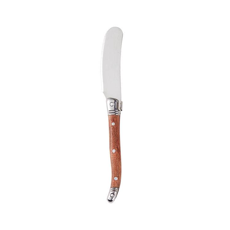 Stainless Steel Butter Knife W/ Wooden Handle 1