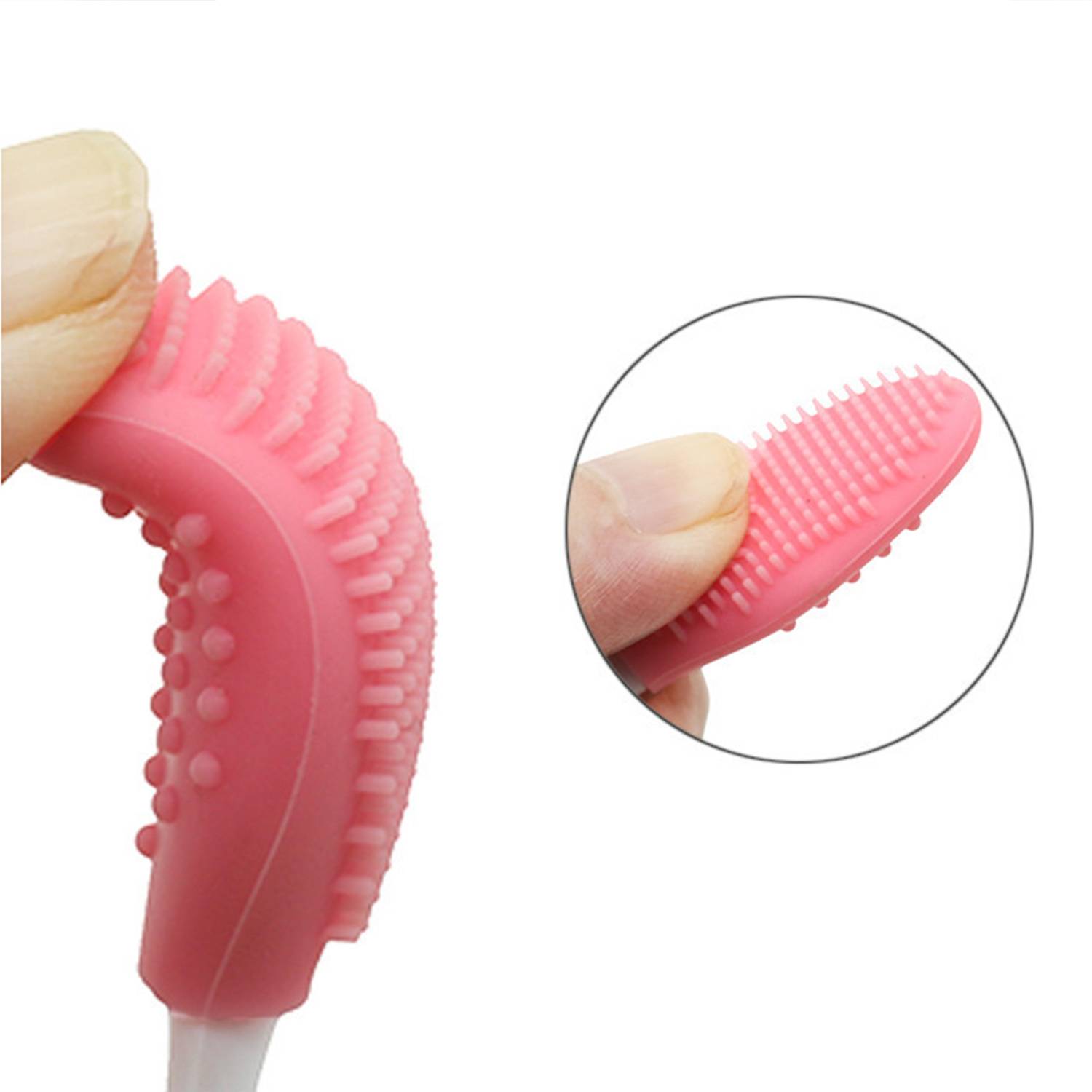 Rubber Double-sided Facial Cleaning Nose Lips Brush 2