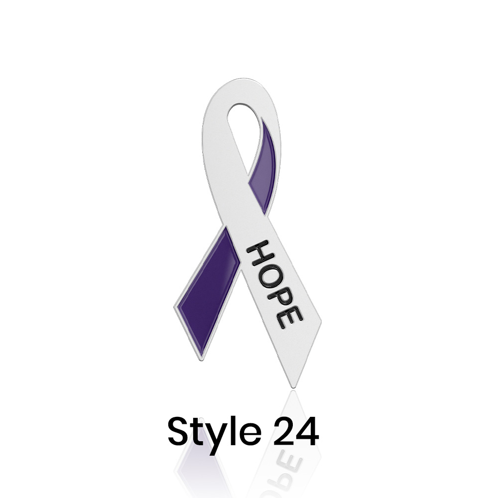 Stock Awareness Ribbon Lapel Pins 7