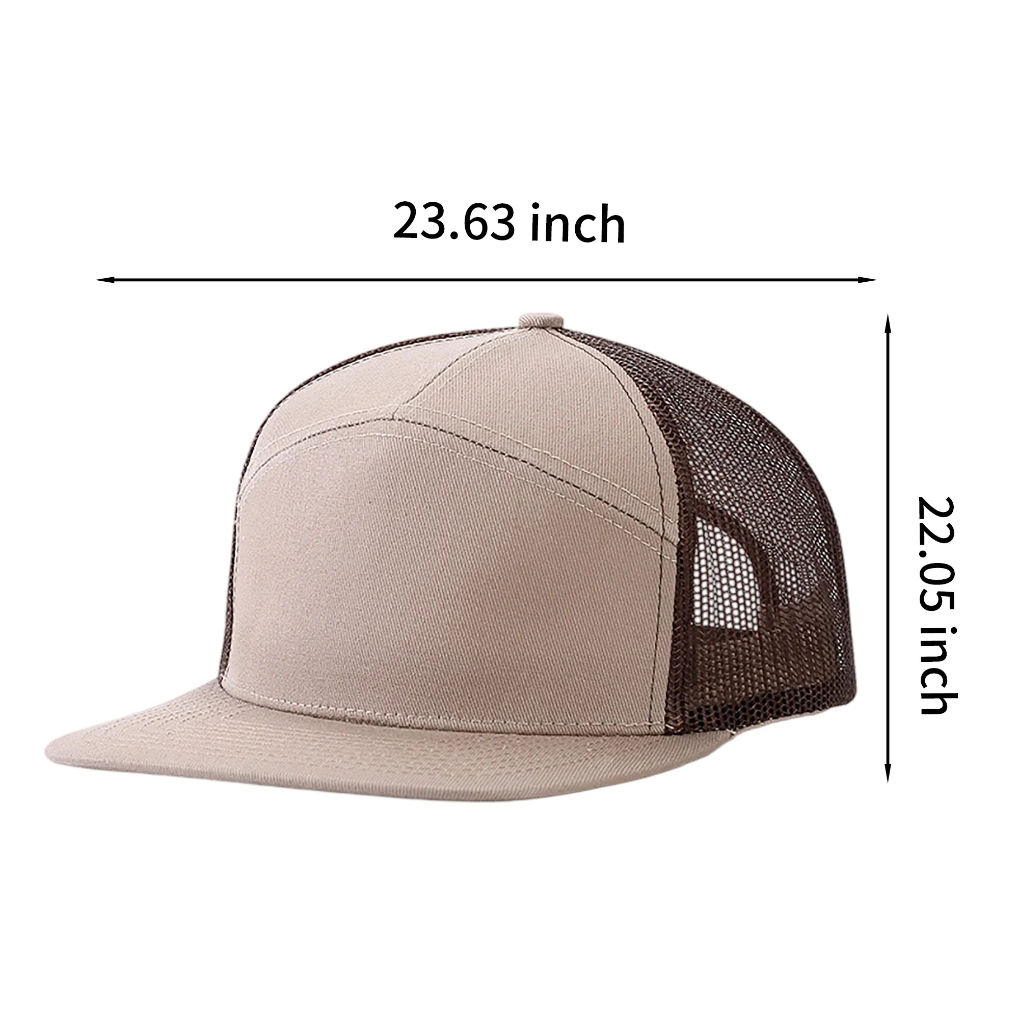 Adult Structured Flat Visor Snapback Cap 5