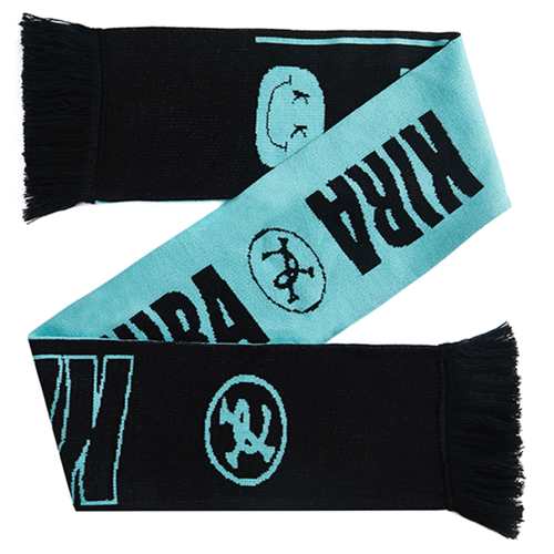 Custom Flat Knit Acrylic Scarf with Tassel - Multiple Sizes 9