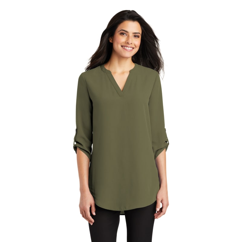 Port Authority Ladies 3/4-Sleeve Tunic Blouse. 13