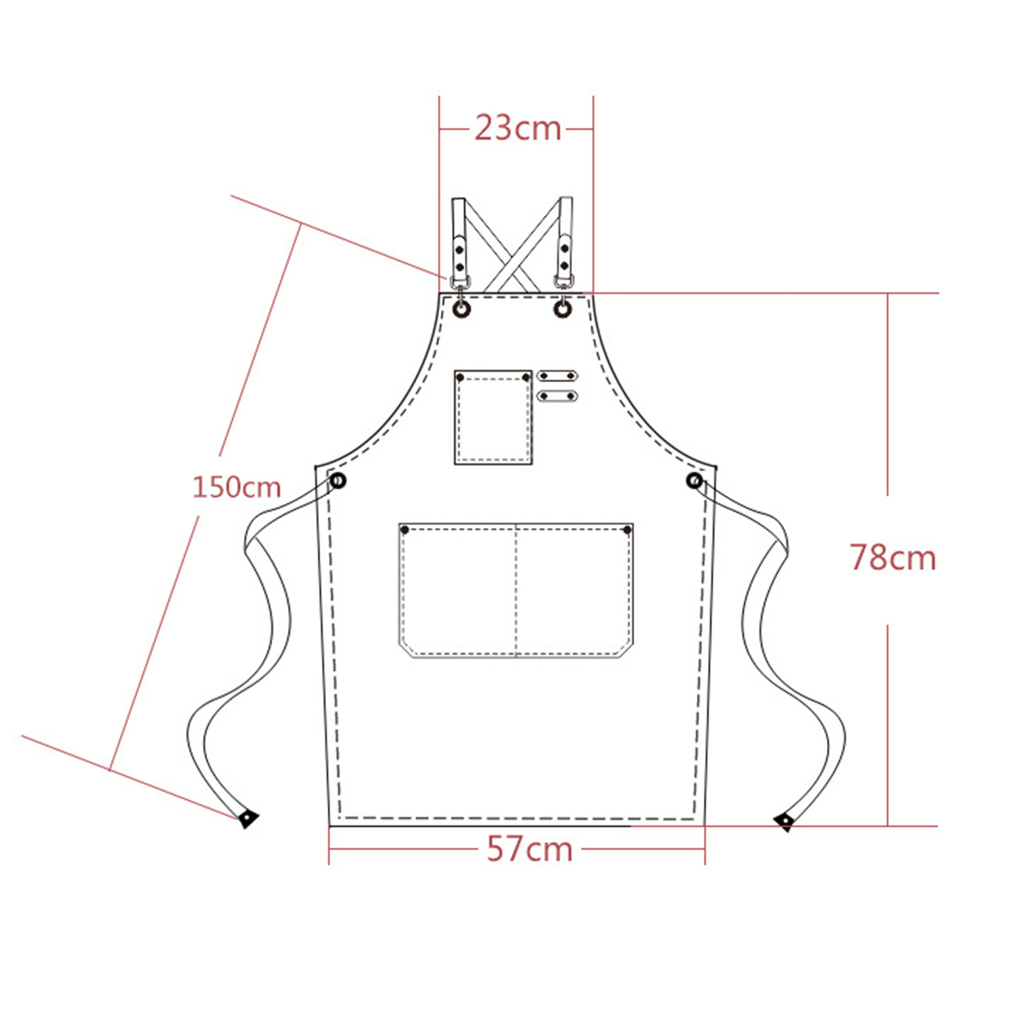 Custom Multifunctional Canvas Apron 5