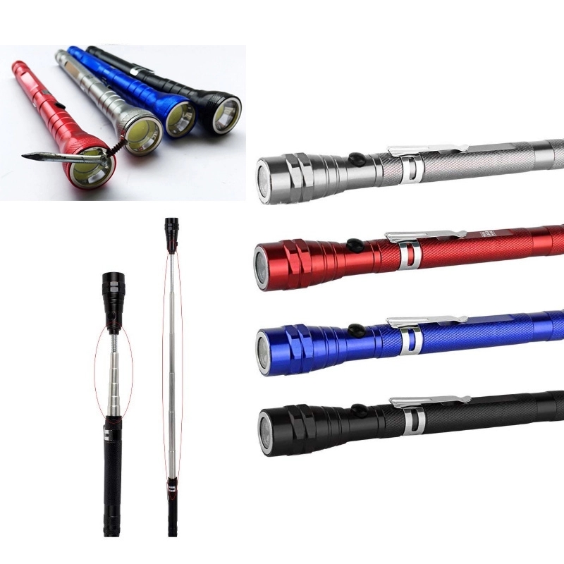 Magnetic 3 LED Telescopic Flashlight 5
