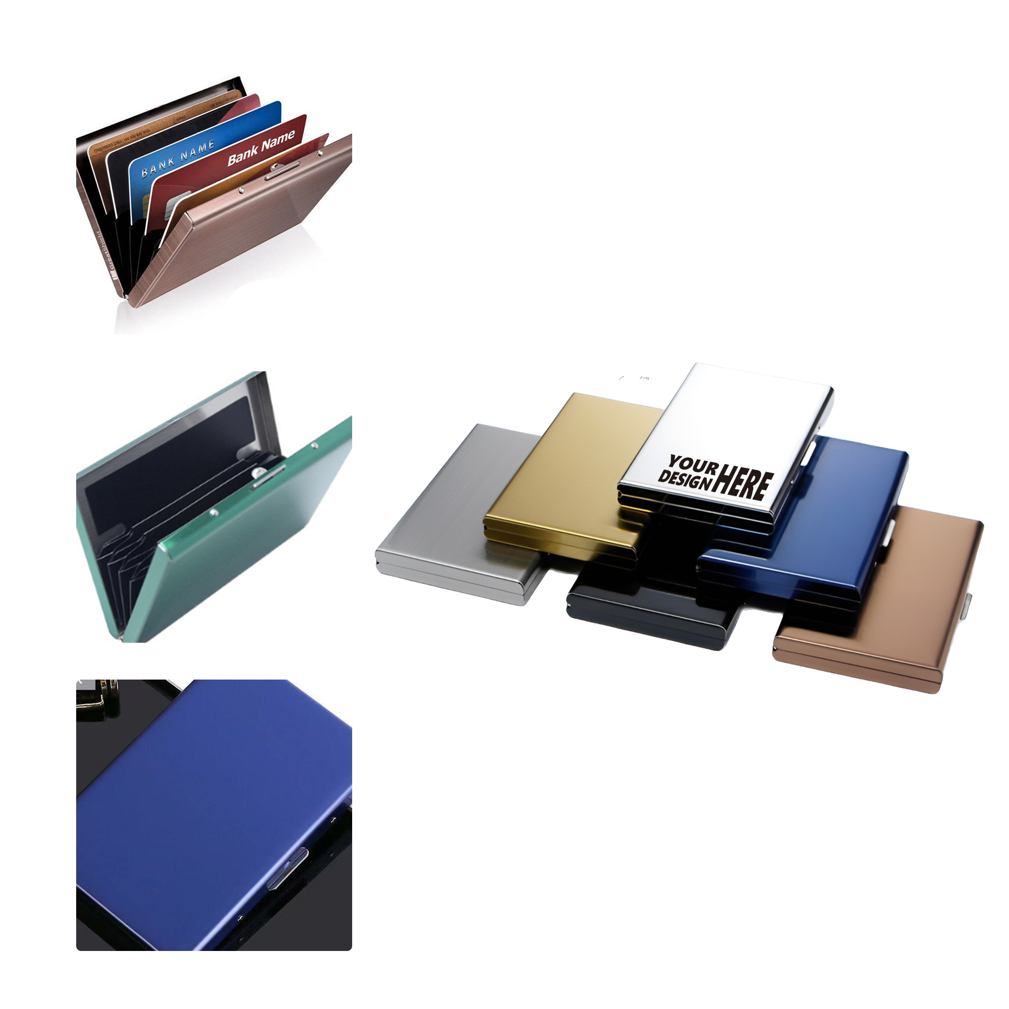 MOQ 50 Stainless Steel Blocking Card Holder 1