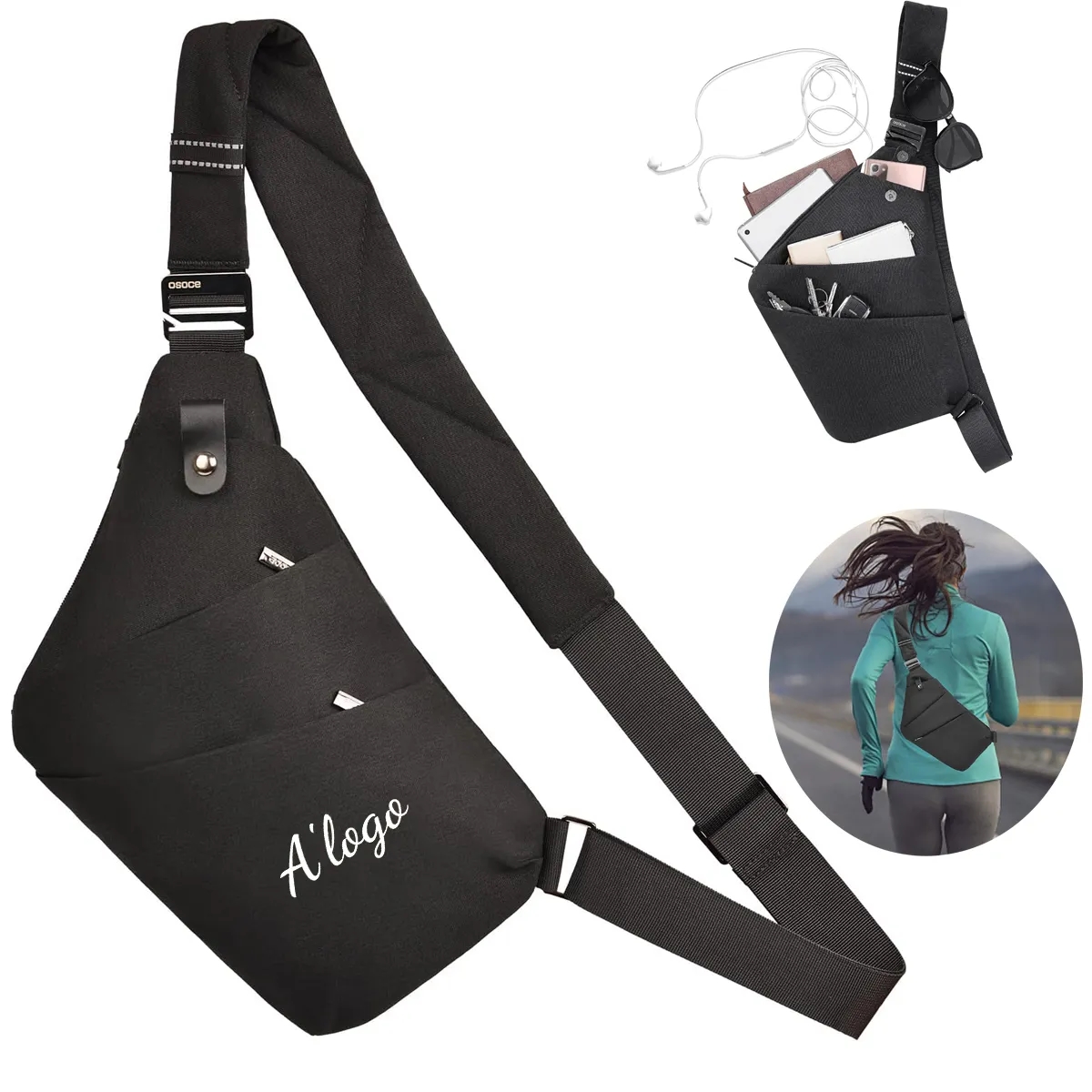 Outdoor Sport Travel Hiking Crossbody Shoulder Pack Bag 6