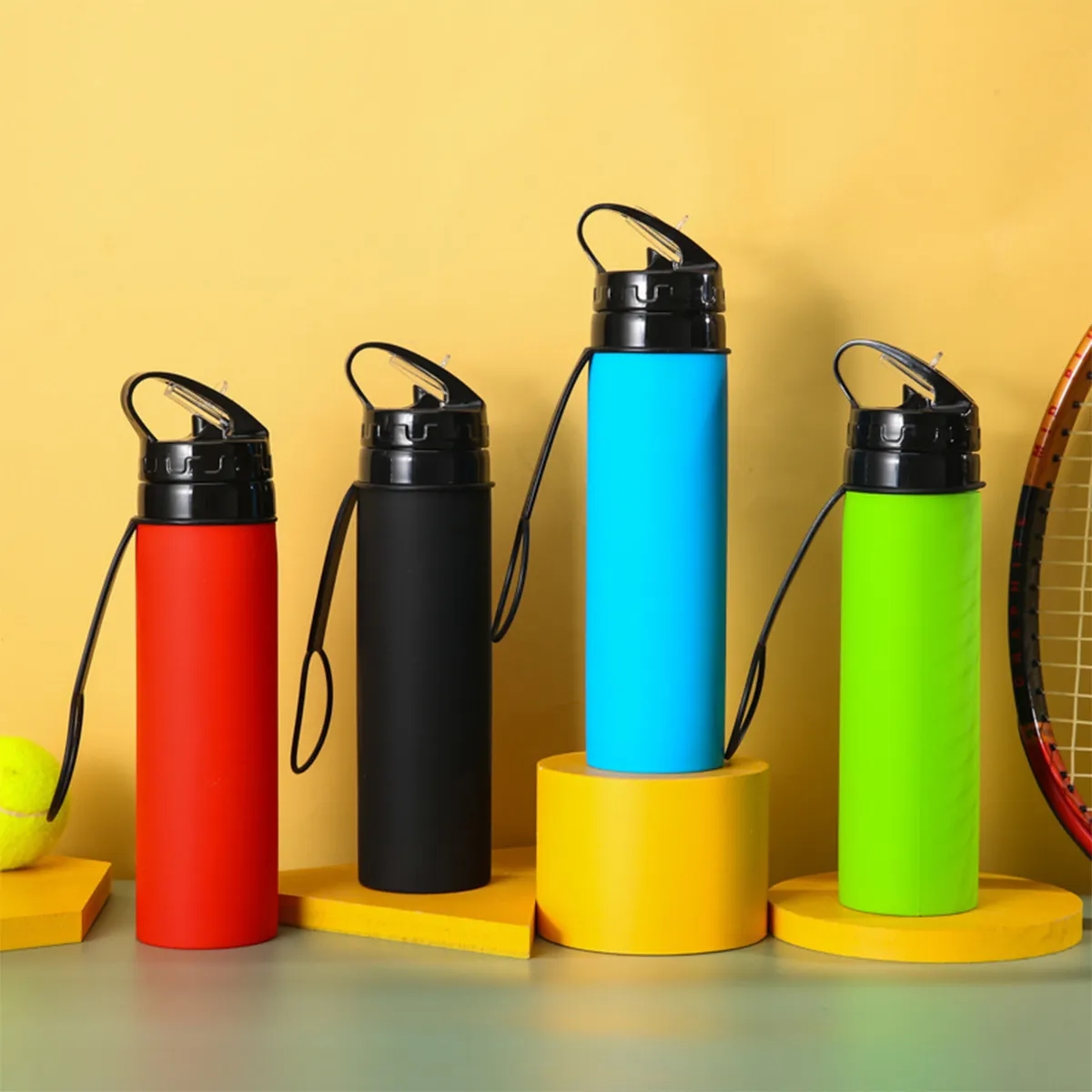 20Oz Silicone Collapsible Cup Folding Sports Water Bottle 6