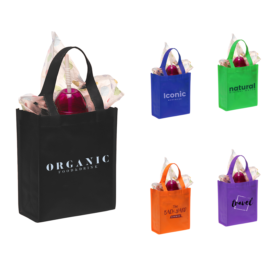 Non-Woven Polypropylene Small Tote - 8.15"W x 10"H x 3.5"D 2