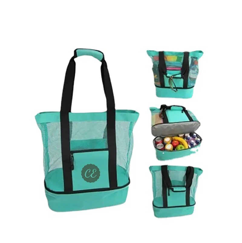 Mesh Beach Tote Cooler Bag 3