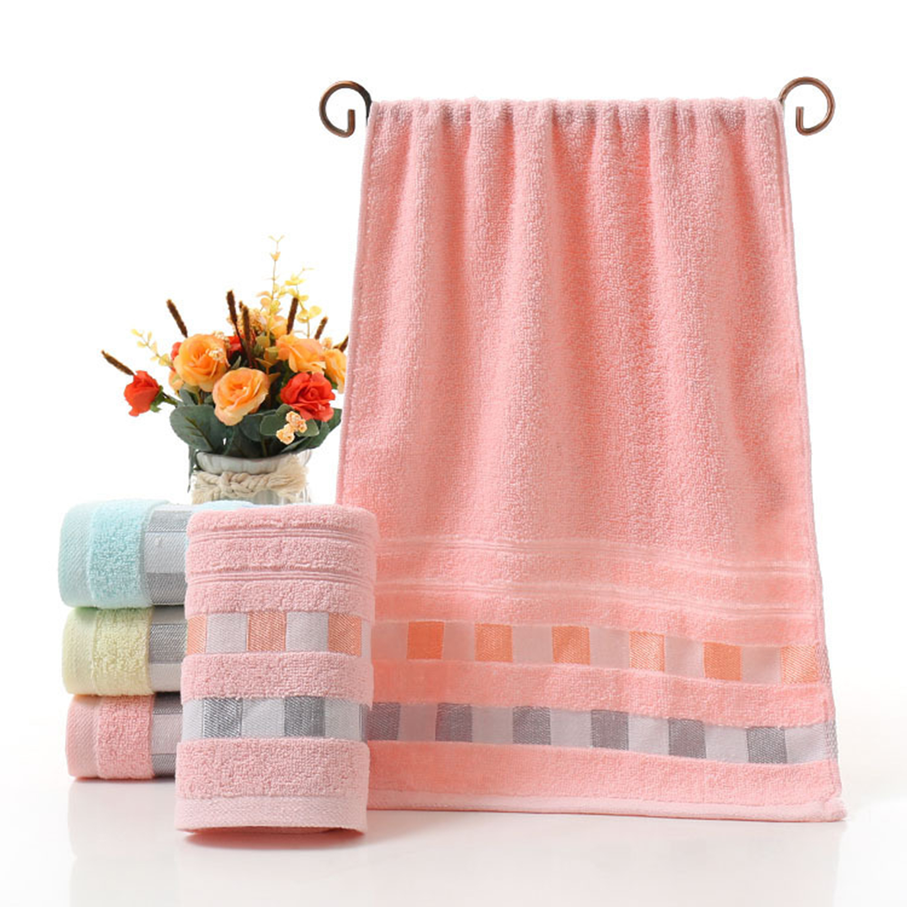 Cotton Washcloth Extra Absorbent Towels 3
