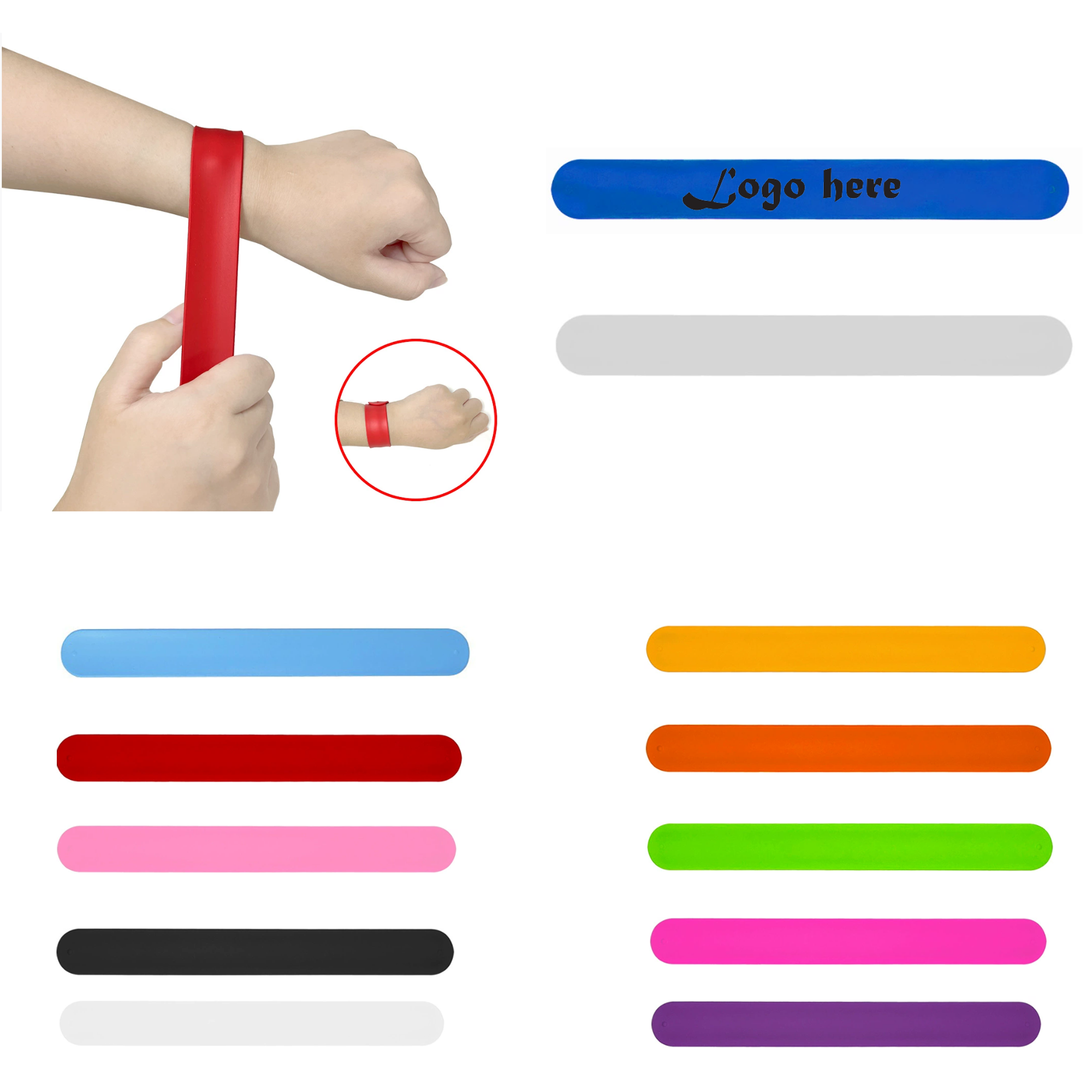 Silicone Slap Bracelet 10