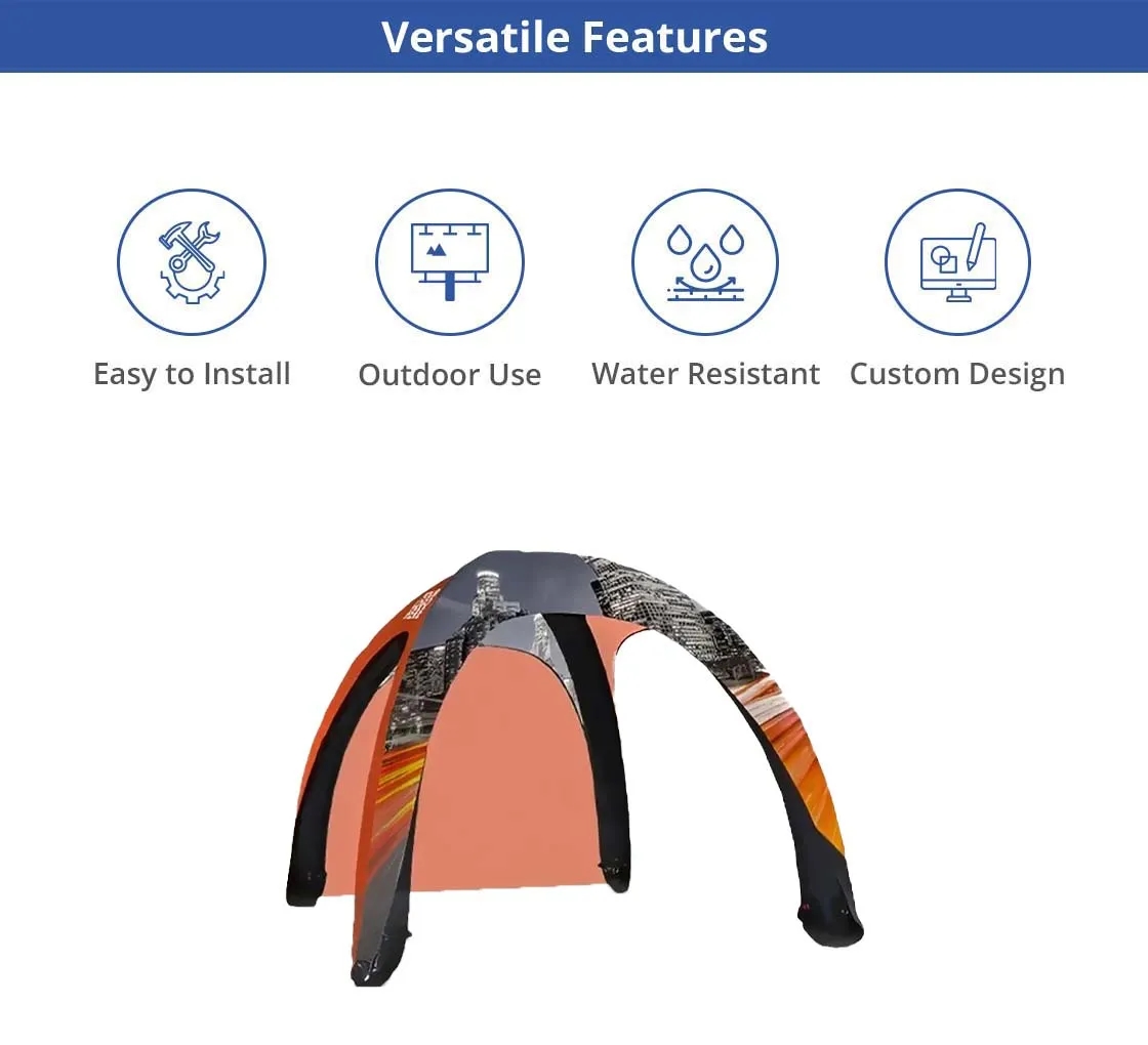 Custom Printed Inflatable Dome Tent -1 (Banner+Topper+Frame) 3