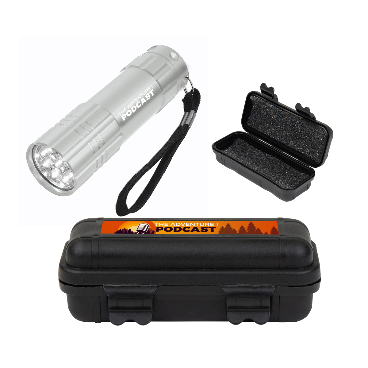 Be Adventurous Hard Case Kit, custom flashlight with logo imprint 10