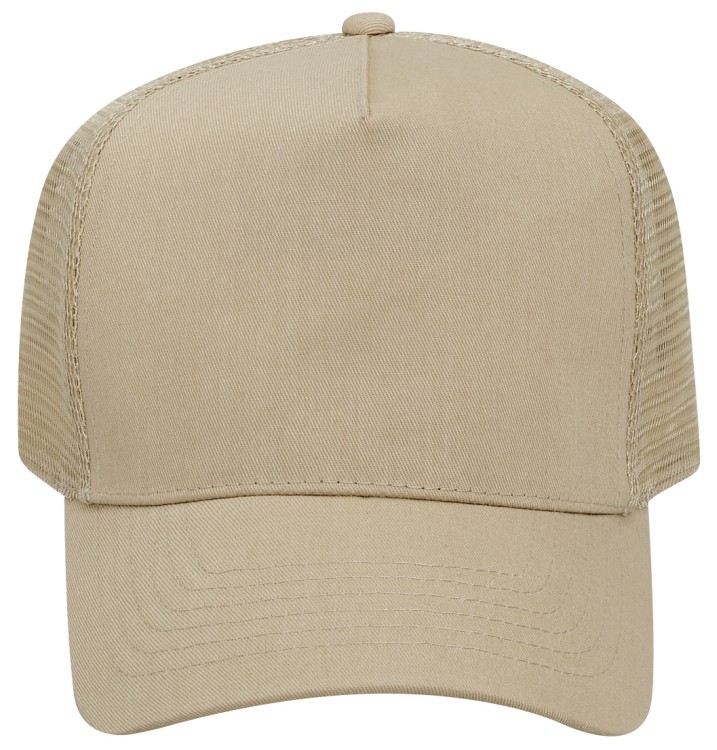 OTTO CAP® 5 Panel Mid Profile Mesh Back Trucker Hat 9