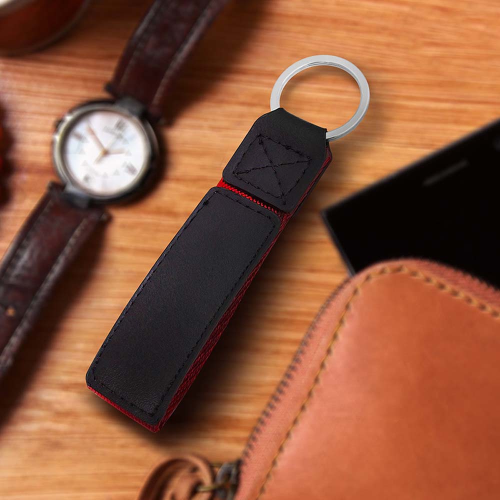 Colorful Leather Webbing Keychain 5