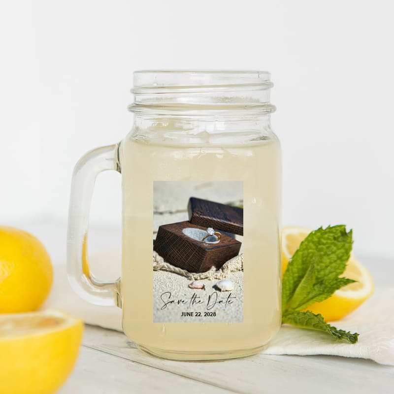 16 Oz Custom Mason Jars With Handles 6