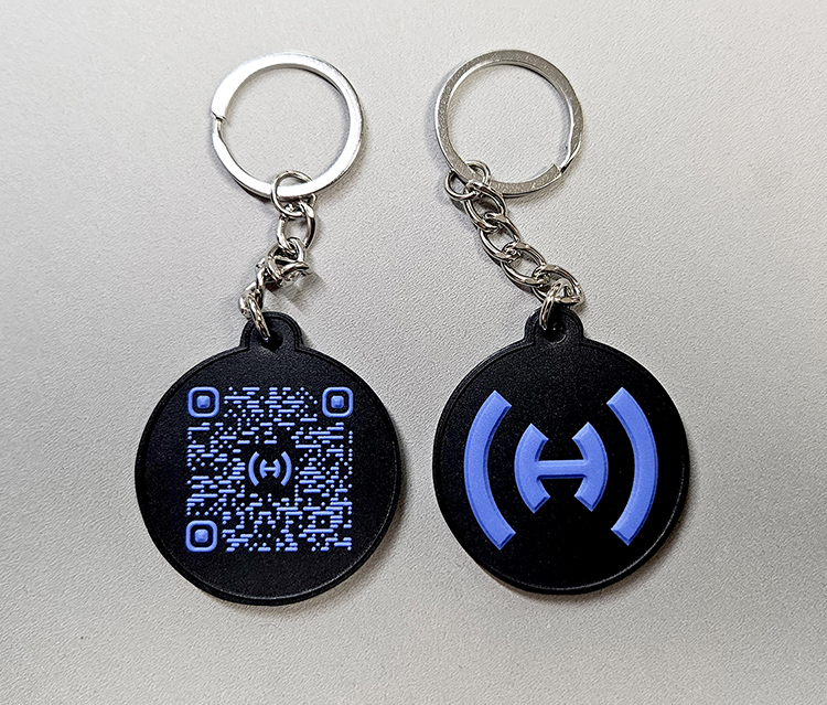 Custom 2D PVC Key Tag - USA Made 5