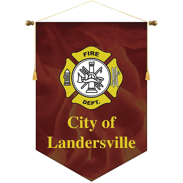 30" x 42" Podium Banner, V Cut/ No Fringe 2