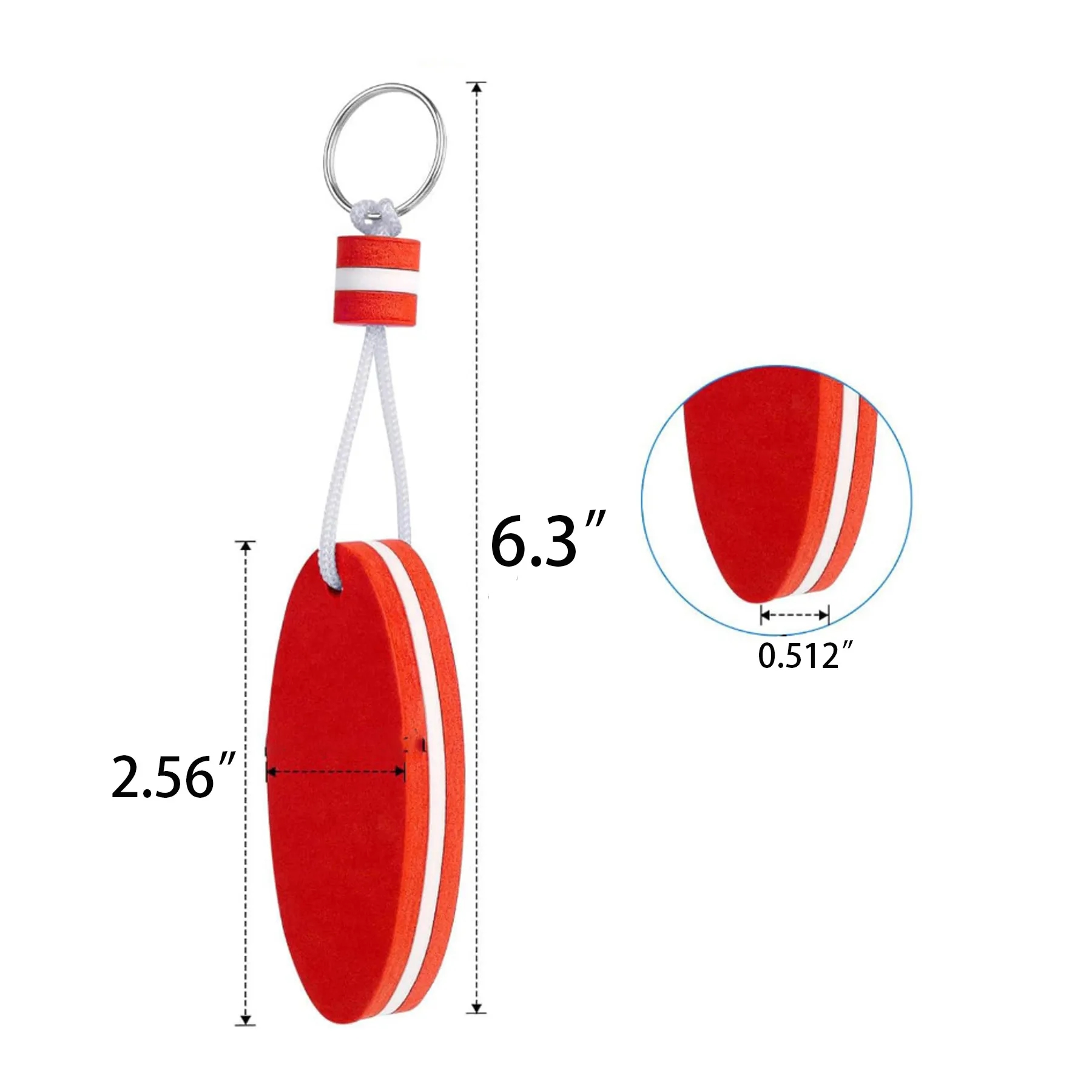 Floating Keychain with Buoy Design 8