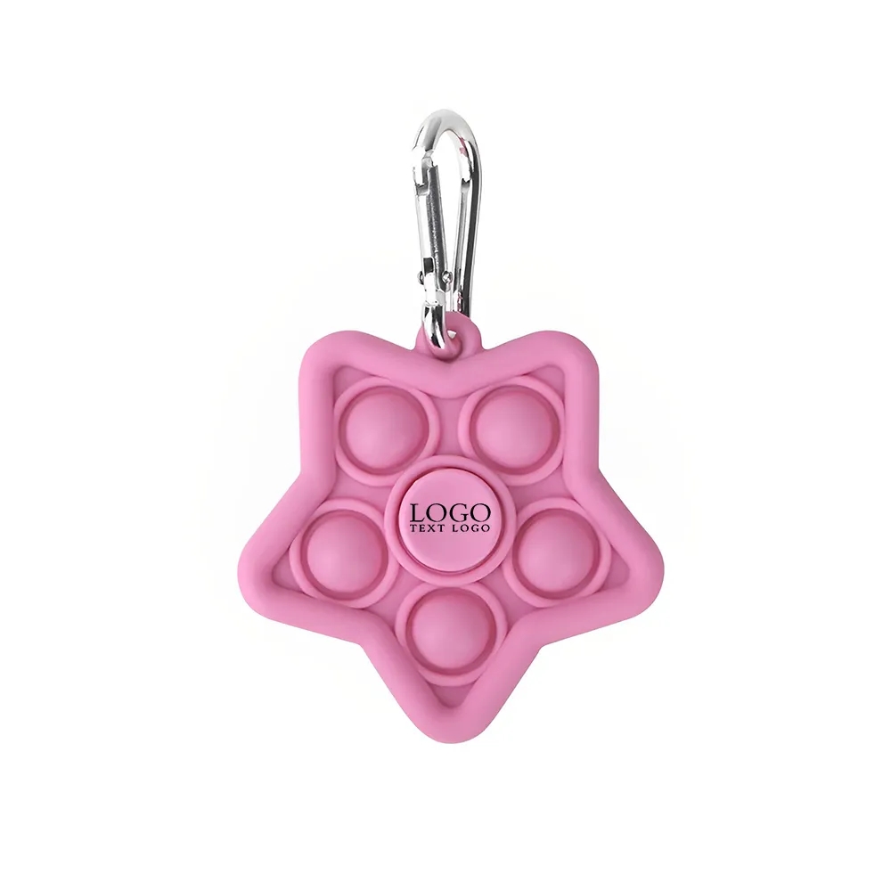 Custom Mini Star Pop Fidget Spinner Keychains 2