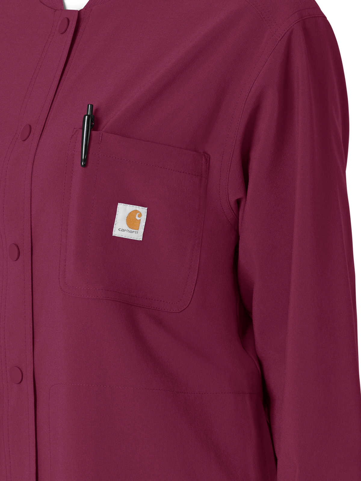 Carhartt Scrubs - Force Cross-Flex - Women's Four-Pocket Modern Fit Shirt Jacket 2