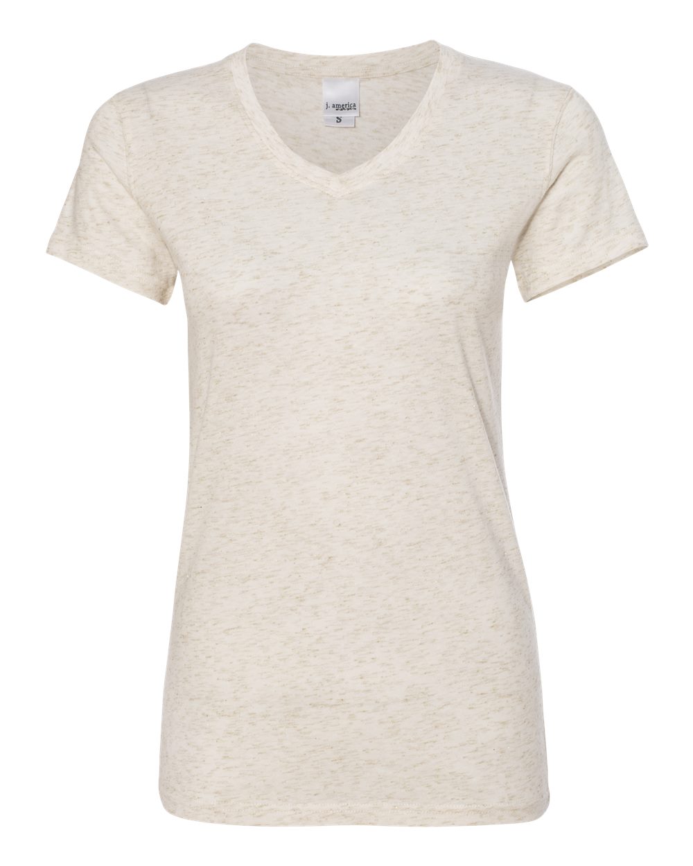 Women's Glitter V-Neck T-Shirt - 8136 16