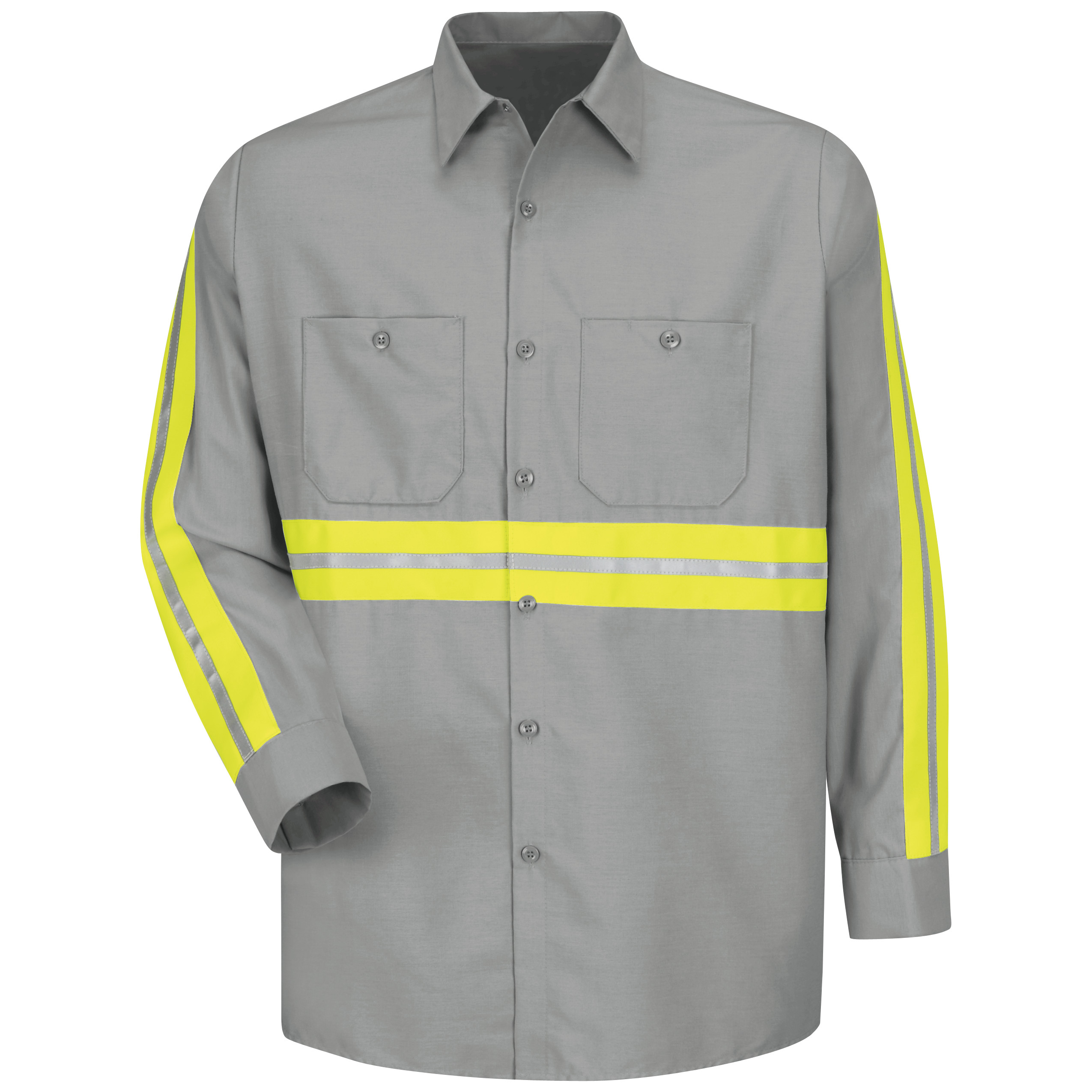 Red Kap® Long Sleeve Enhanced Visibility Industrial Work Shirt 3