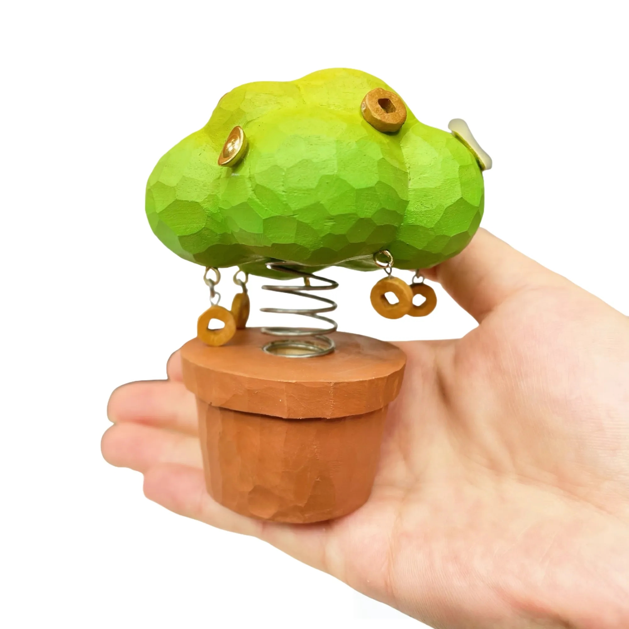Wood Carving Mini Money Tree Decor 2