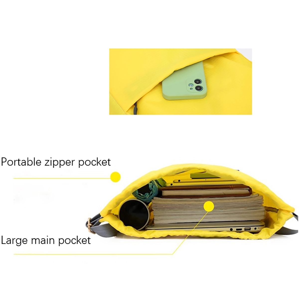 Drawstring Backpack Bag Sport Gym Sackpack 4