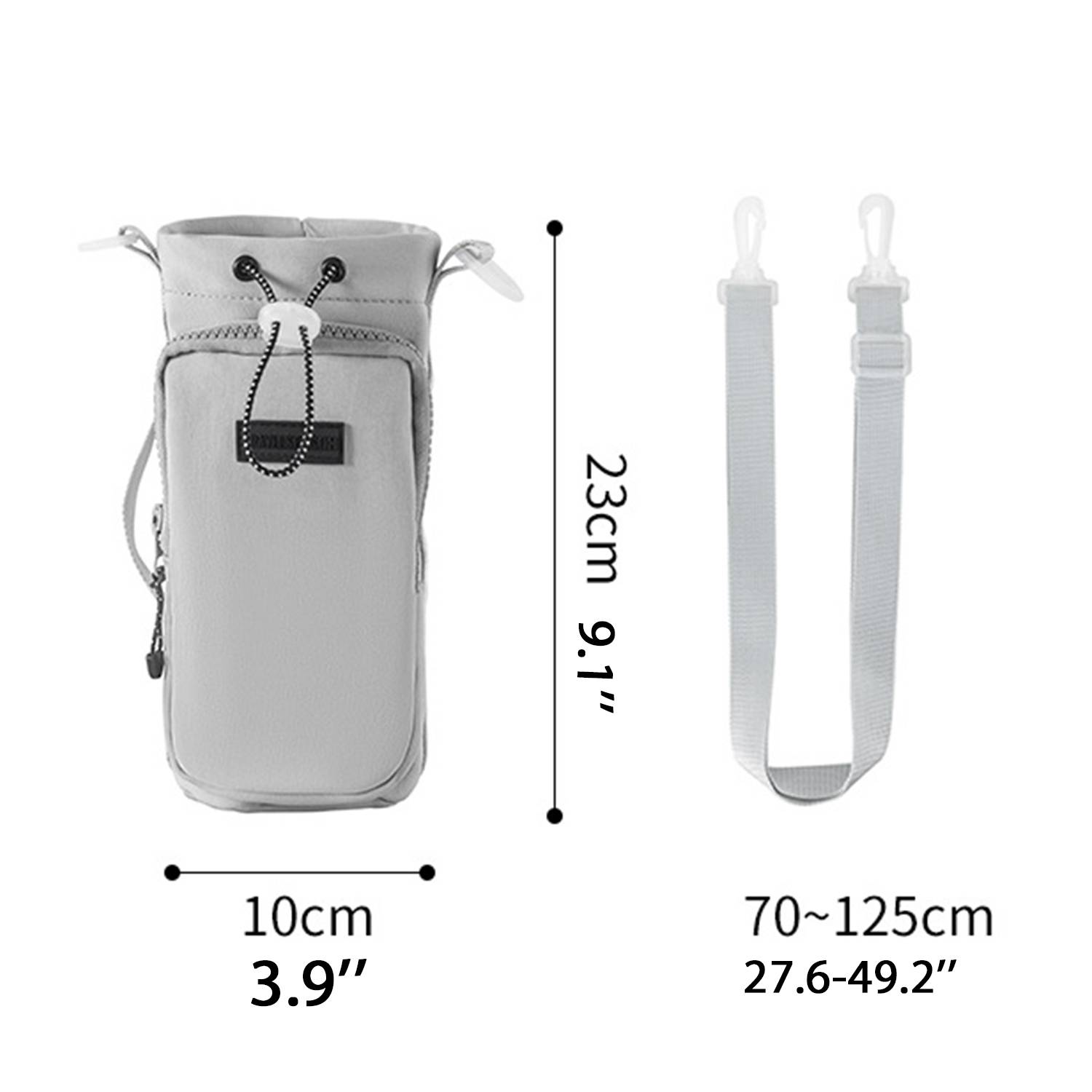 Water Bottle Carrier Pouch w/ Phone Pocket 2
