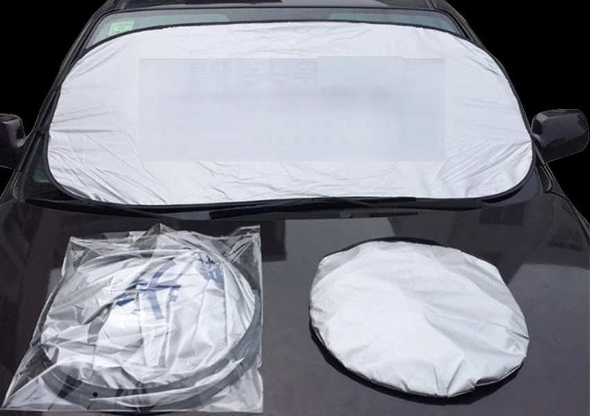 Car Windshield Sun Shade With Storage Pouch 4