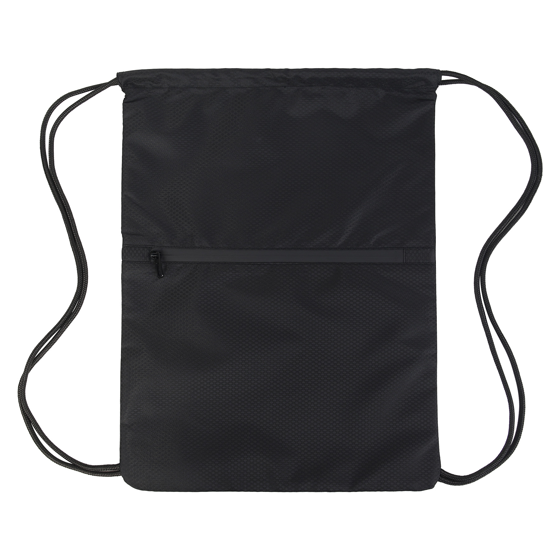 Waterproof Drawstring Gym Bag With Front Pocket 4
