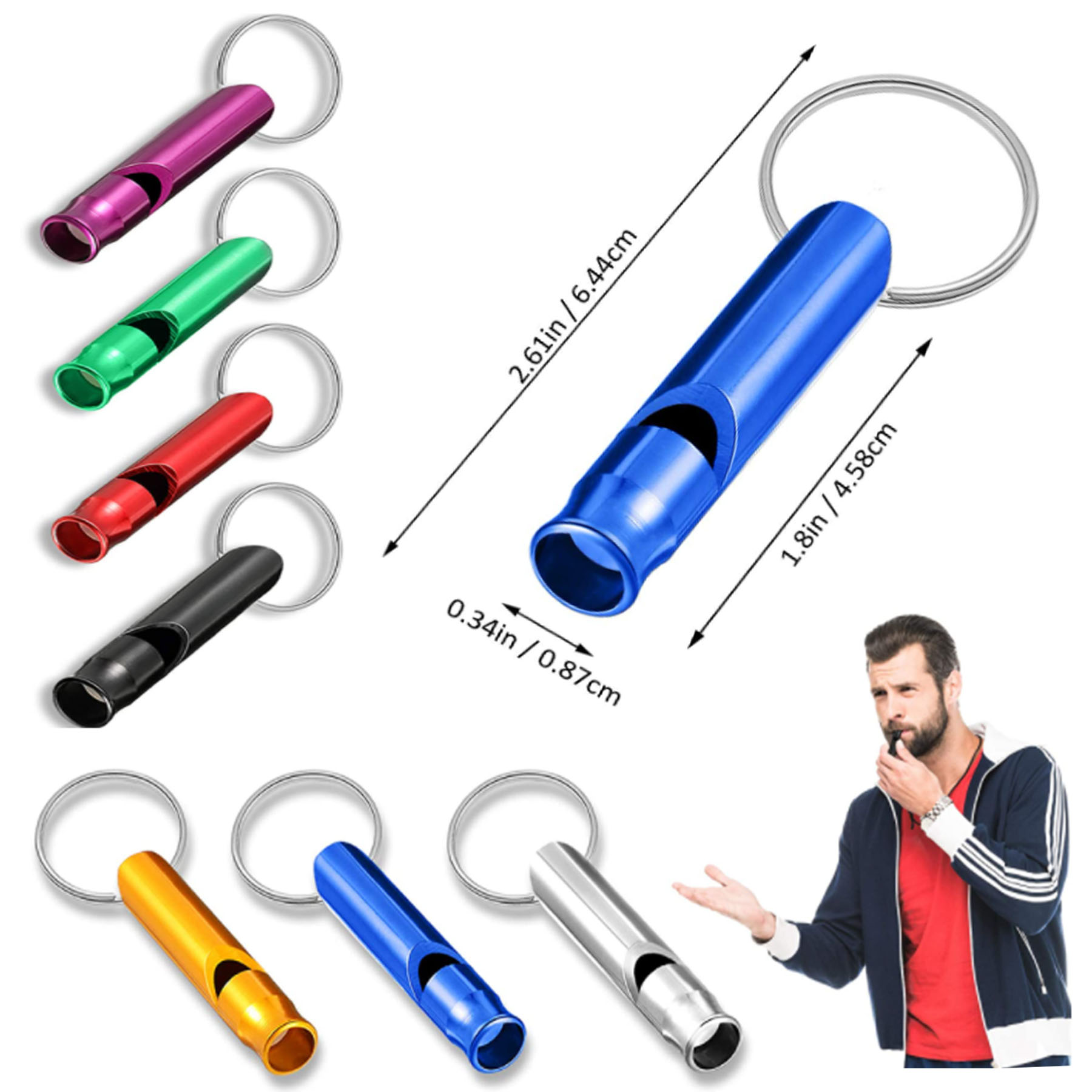 Aluminum Emergency Survival Whistle 1