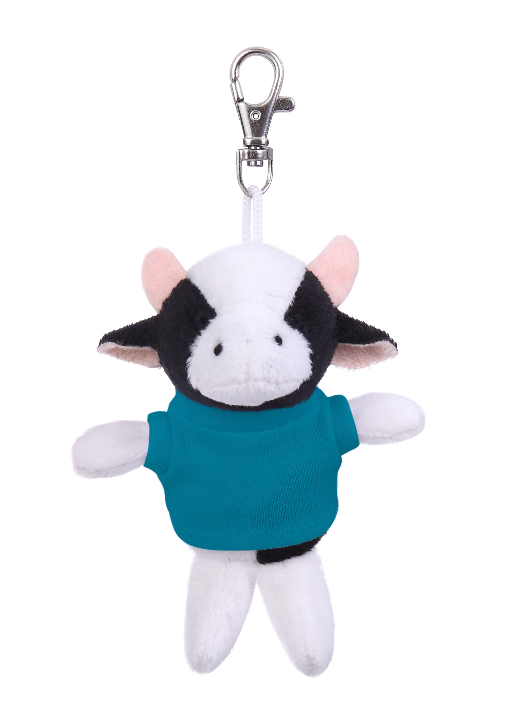 Soft Plush Cow Keychain with Tee 2