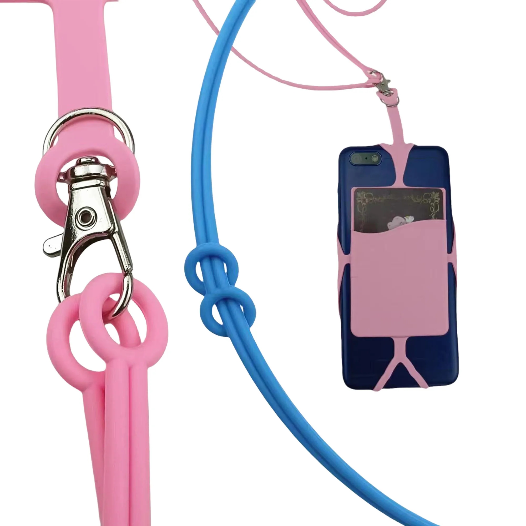 Silicone Card Slot with Lanyard Phone Holder 19