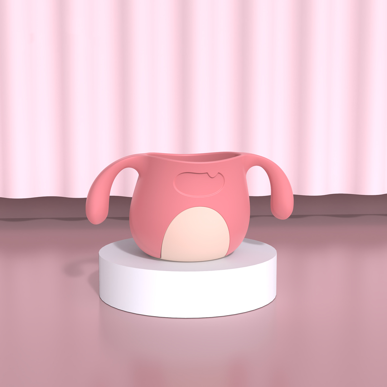 Silicone Toddler Drinking Cup with Handle 5