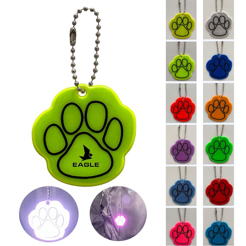PVC Safety Reflector Pendant Keychain 2