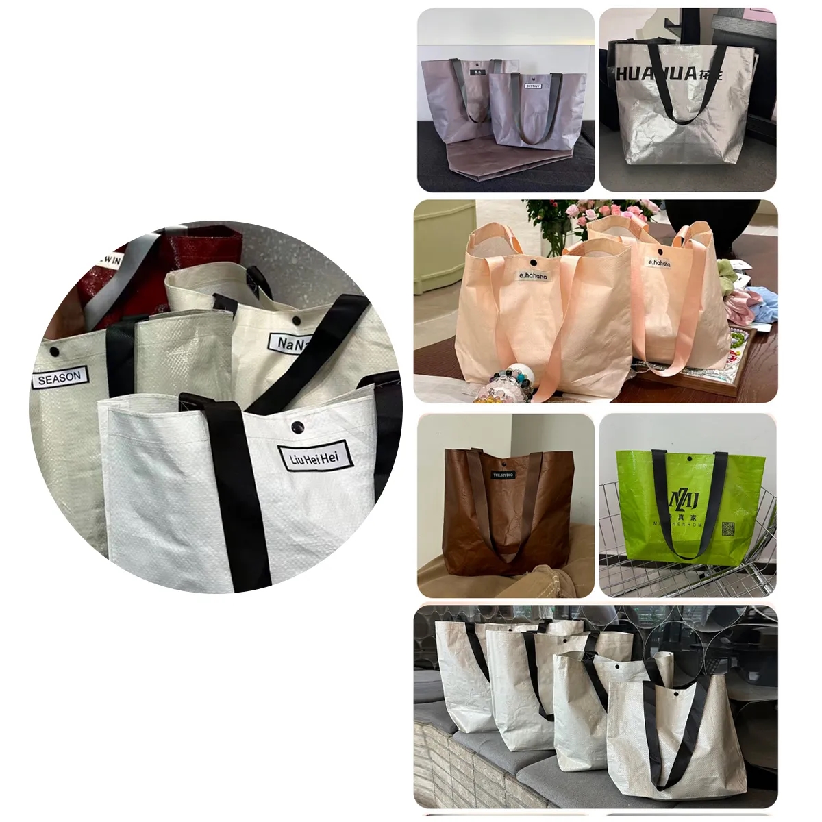 Reusable Non Woven Shopping Tote With Long Handles 1