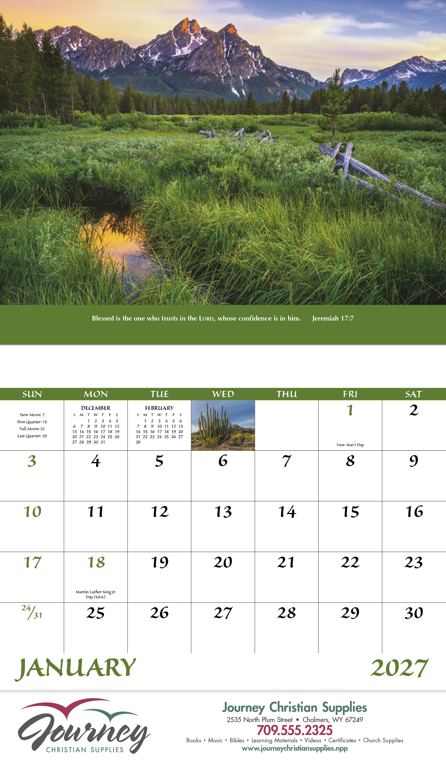 Good Value™ Everlasting Word - Stapled Calendar 39