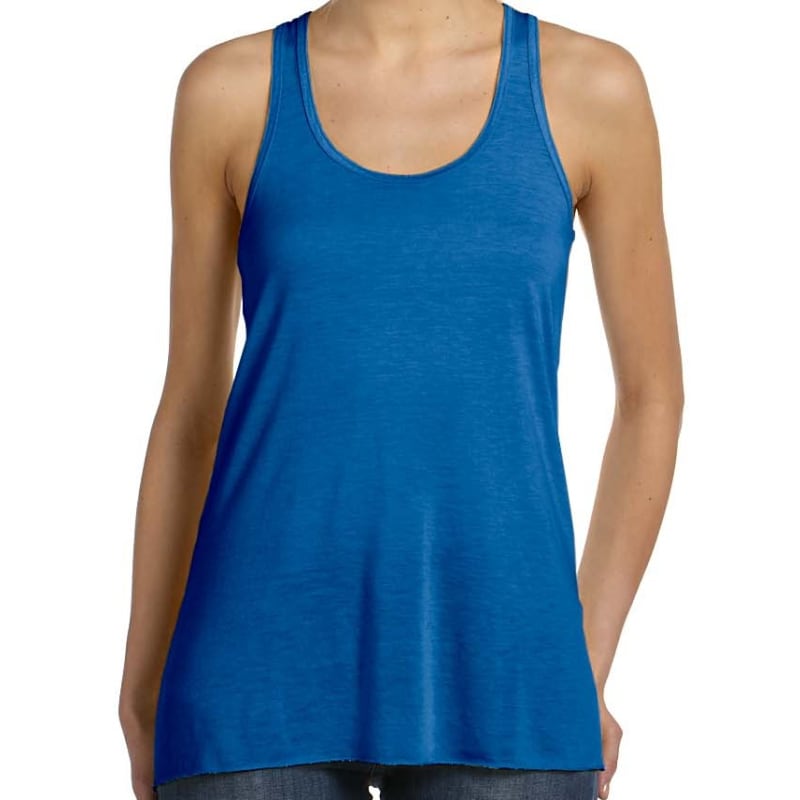 Bella Ladies Flowy Racerback Tank 7
